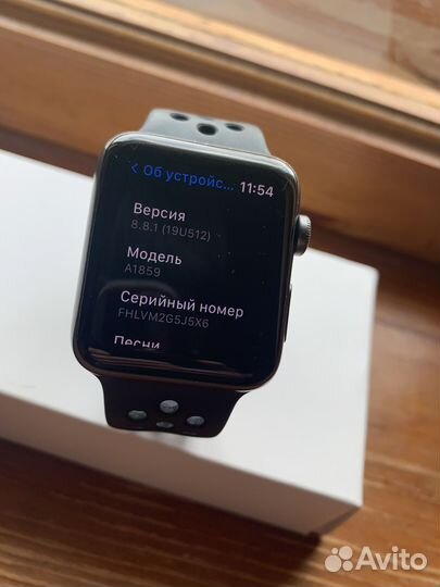 Часы apple watch 3 42mm +nike