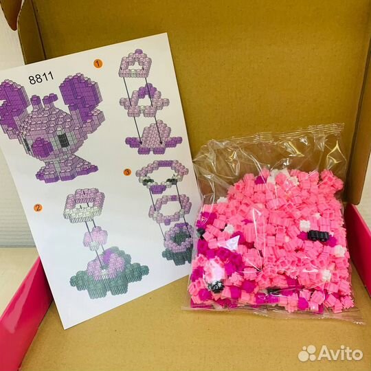 3D конструктор из мини блоков. Ангел 8811