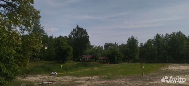 Аренда. Беседки на берегу реки. Футбольное поле