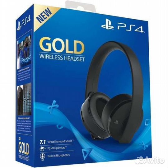 Беспроводные наушники Sony Gold Wireless Headset