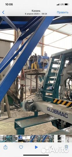 Линия прессования бордюров и брусчатки на заказ