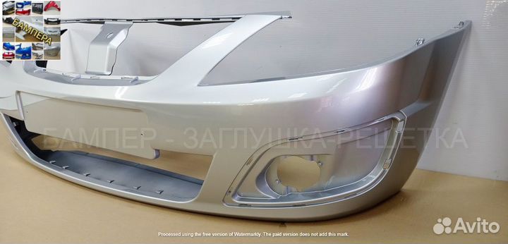 Бампер перед Лада Ларгус LADA Largus сереброновый