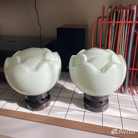 Настенный светильник бра винтаж СССР желтый