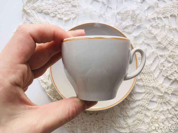 Кофейная пара Красный фарфорист, 1992-2005 гг