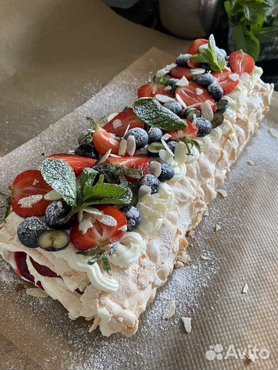 Меренговый рулет