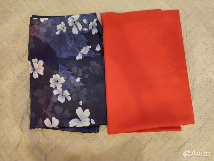 Ткани хлопок, натуральный крепдешин и др