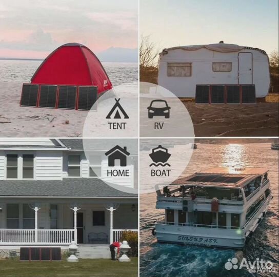 Солнечная панель Dokio ffsp-220M + 4 держателя