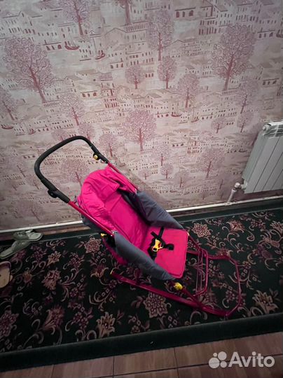 Детские санки коляска