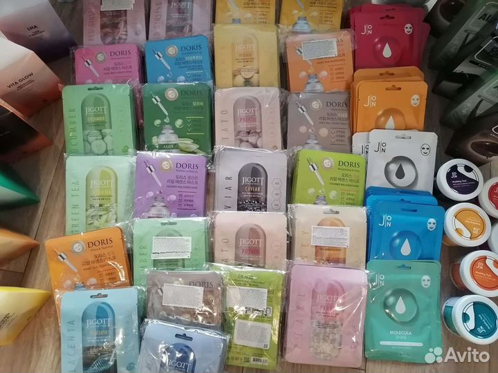 Маски для лица, тканевые, альгинатные, Корея