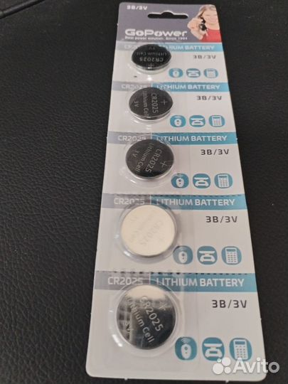 Батарейки литиевые CR2032 3В (новые)