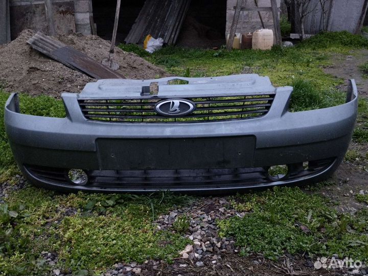 Передний бампер priora