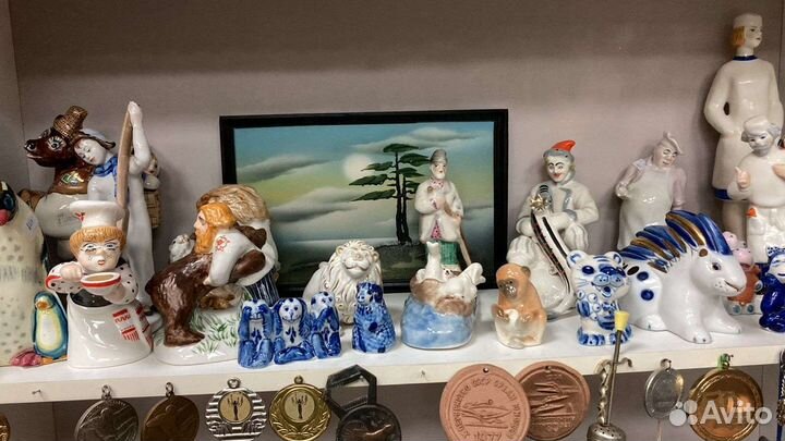 Фарфоровые статуэтки лфз, дулево, конаково