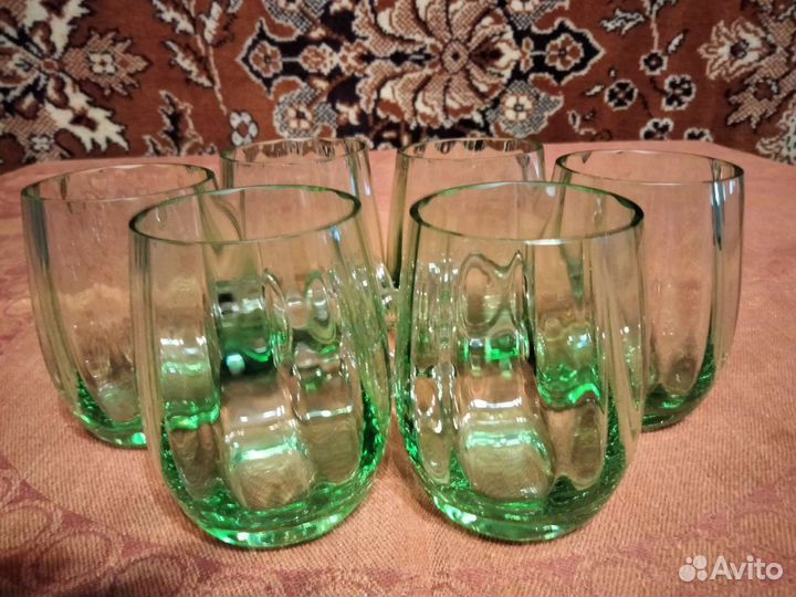 Кружки зелёного стекла СССР