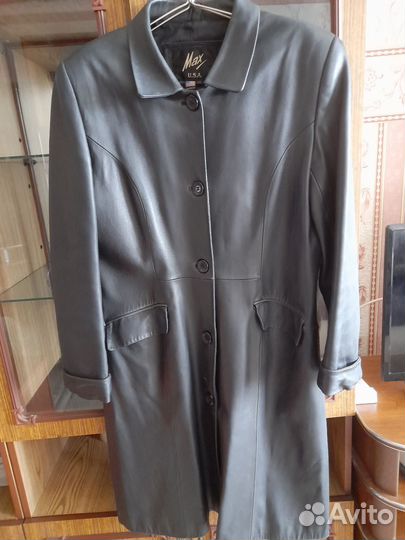 Кожаный плащ женский натуральная кожа