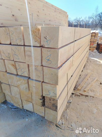 Брус 200х200х4м ель