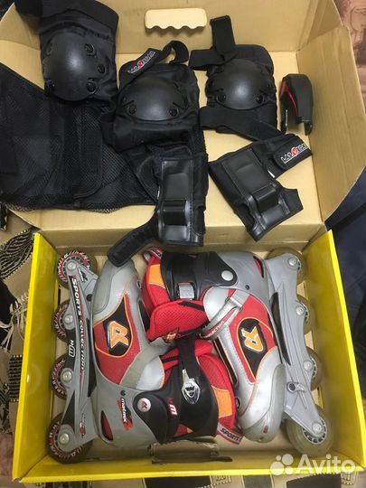 Ролики детские 35-38 раздвижные