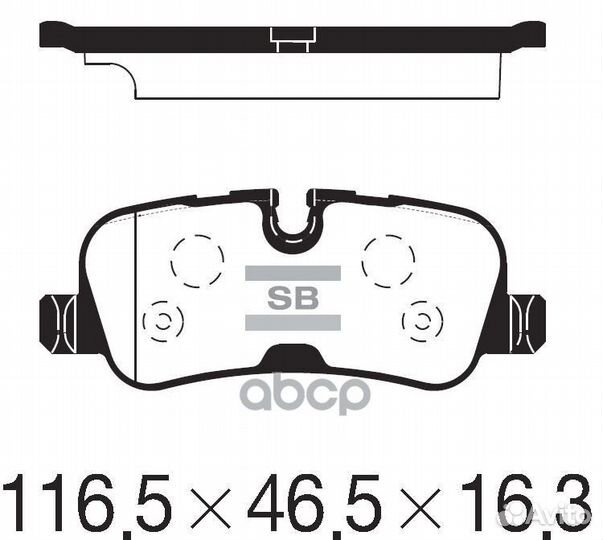 Колодки тормозные land rover discovery III / IV