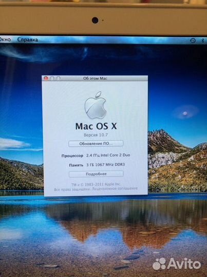 MacBook 1342. 3 Гб Озу