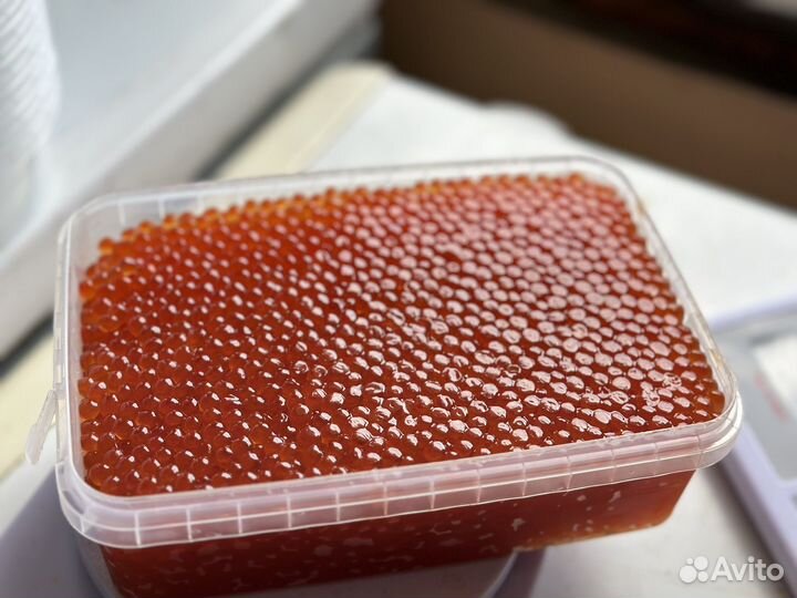 Красная икра кета