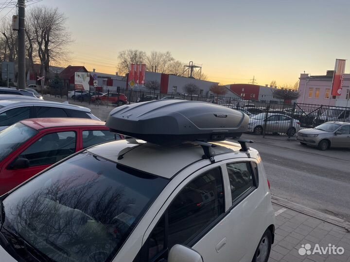 Автобокс Broomer Venture L-430 серый мат. на Ravon