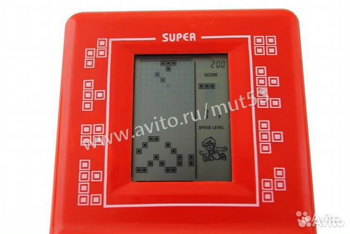 Тетрис красный, 9999 игр