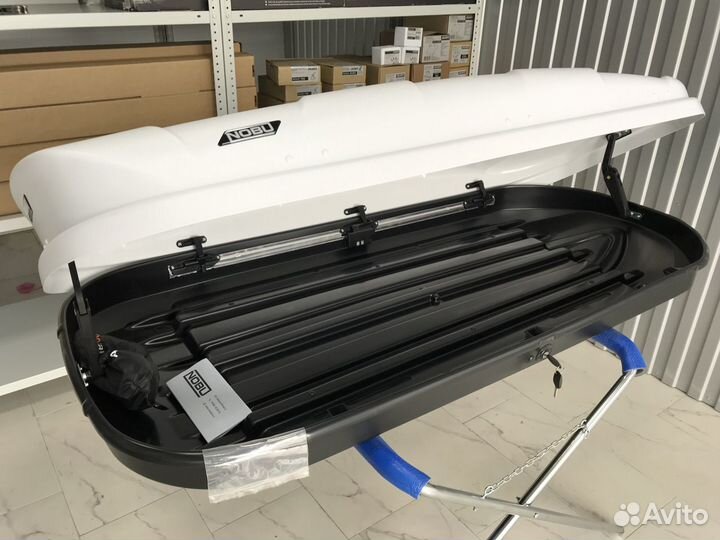 Автобокс на крышу Nobu Cross 380л.(белый) в Самаре