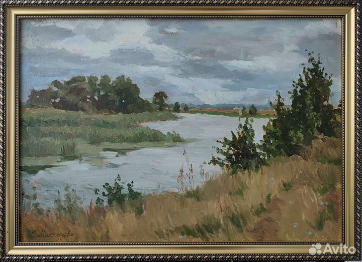 Картина Летний день на речке