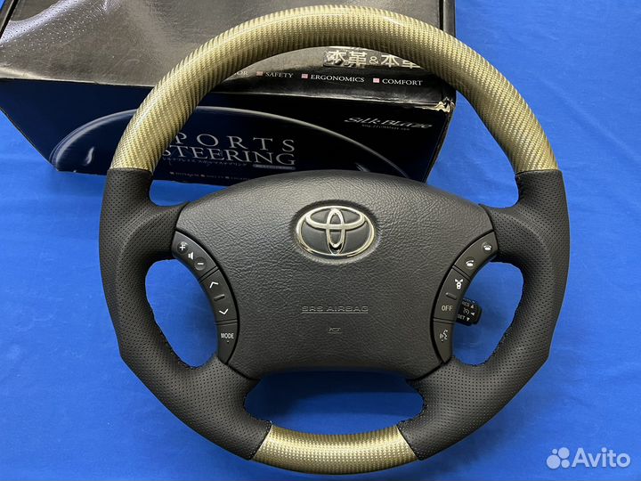 Анатомический руль с косточкой карбон Toyota Lexus