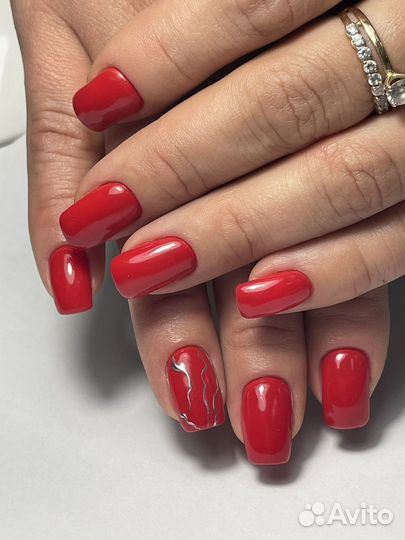 Маникюр,наращивание ресниц, оформление бровей