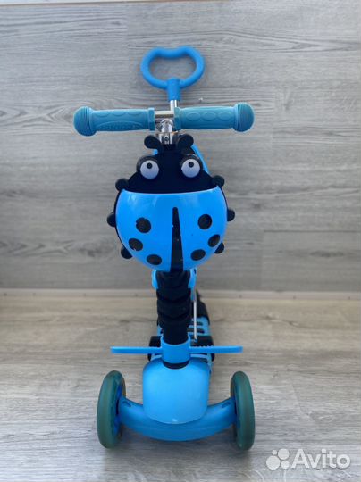 Самокат детский с сиденьем и ручкой