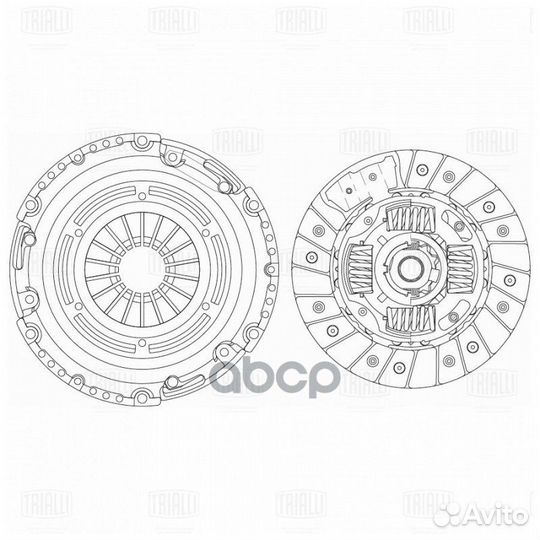 Сцепление, комплект FR2719 Trialli