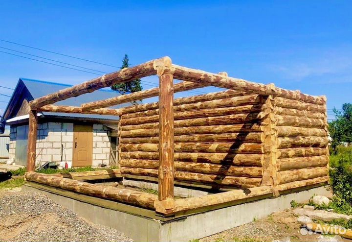 Сруб баньки 6х3+3м, с Доставкой