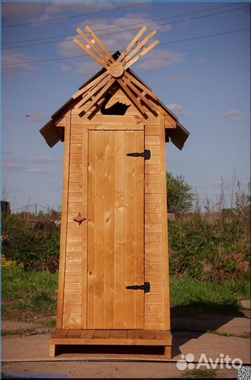 Уличный туалет деревянный GAR207