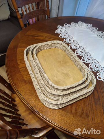 Поднос из бумажной лозы