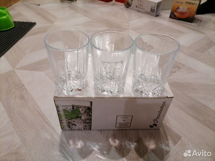 Набор стаканов 6 штук новый