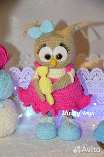 Вязаные игрушки. Совушка. Сова