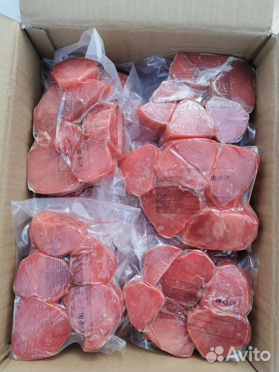 Тунец стейк 50-100г упак 500г*24шт