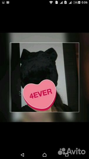 Новая шапочка с ушками