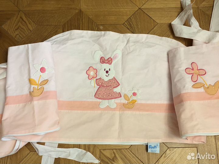 Бортики и Балдахин в кроватку Феретти feretti