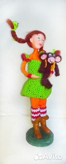 Кукла Пеппи длинный чулок