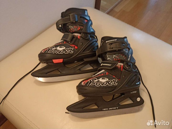 Коньки детские раздвижные размеры: 26-30