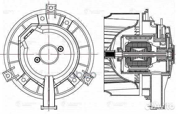Мотор печки chevrolet aveo T300/opel mokka/уаз