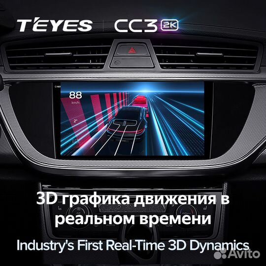 Магнитола Teyes CC3 2K 4/64 Geely Emgrand EC7