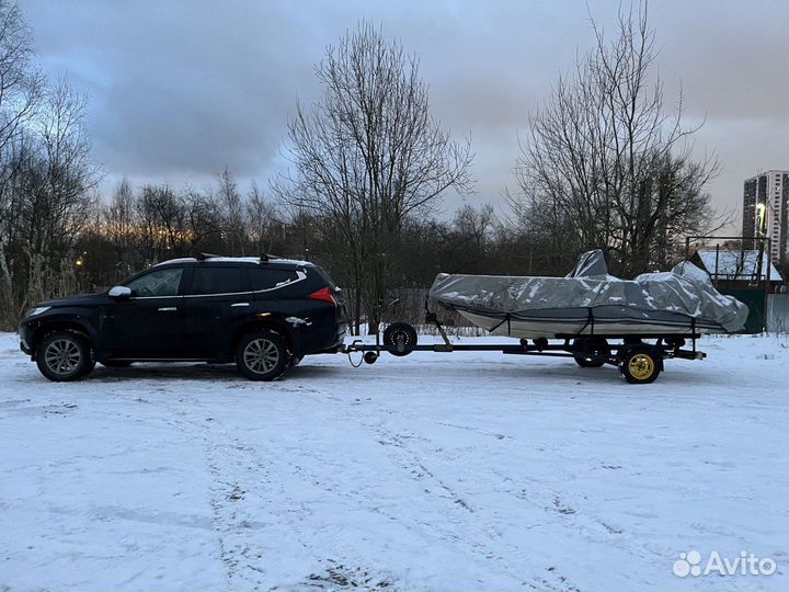 Катер Флинт 440 + Yamaha f60a + прицеп