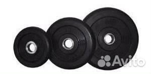 Диск обрезиненный Barbell 20 кг (втулка)