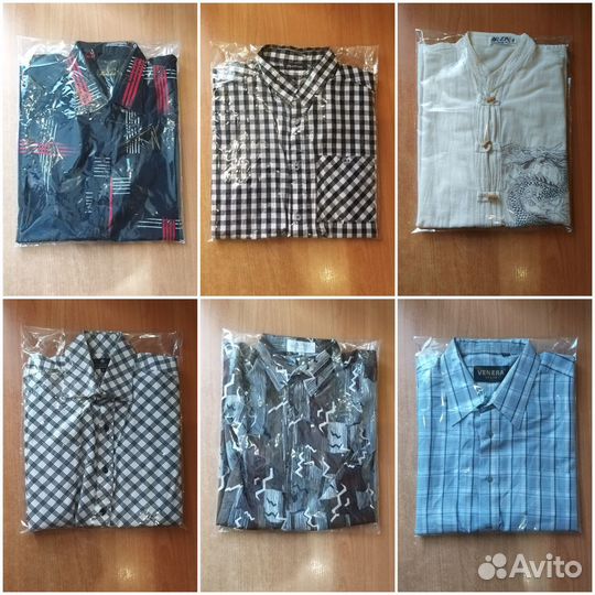 Фирменные рубашки, футболки, кофты, р.46-52