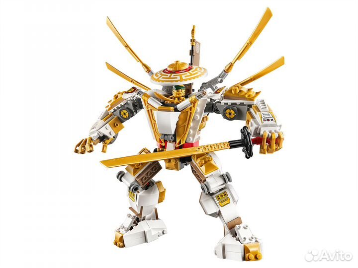 Конструктор Золотой робот (Аналог Лего 71702)