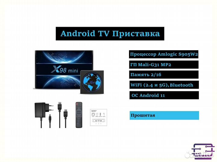 Android TV приставка X98 mini (2/16)