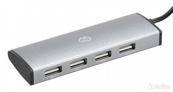 Разветвитель USB-C Digma HUB-4U2.0-UC-DS
