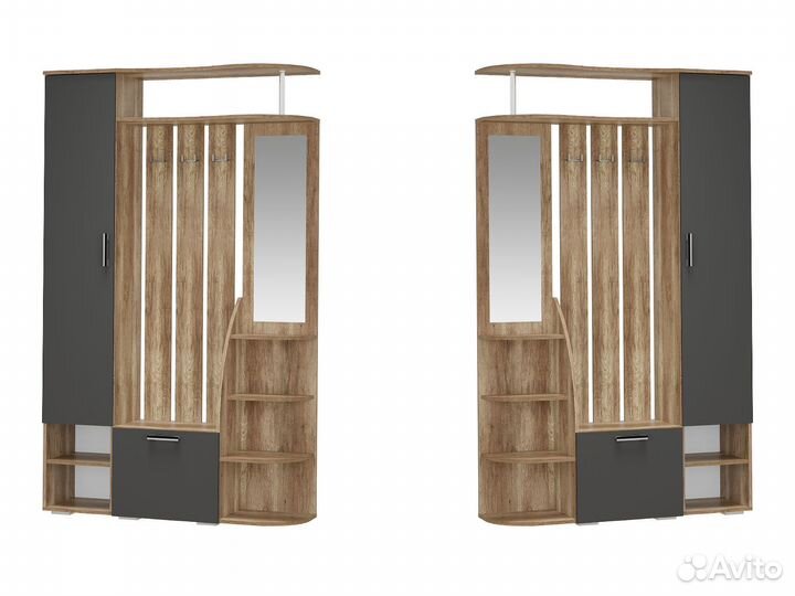 Прихожая серая новая